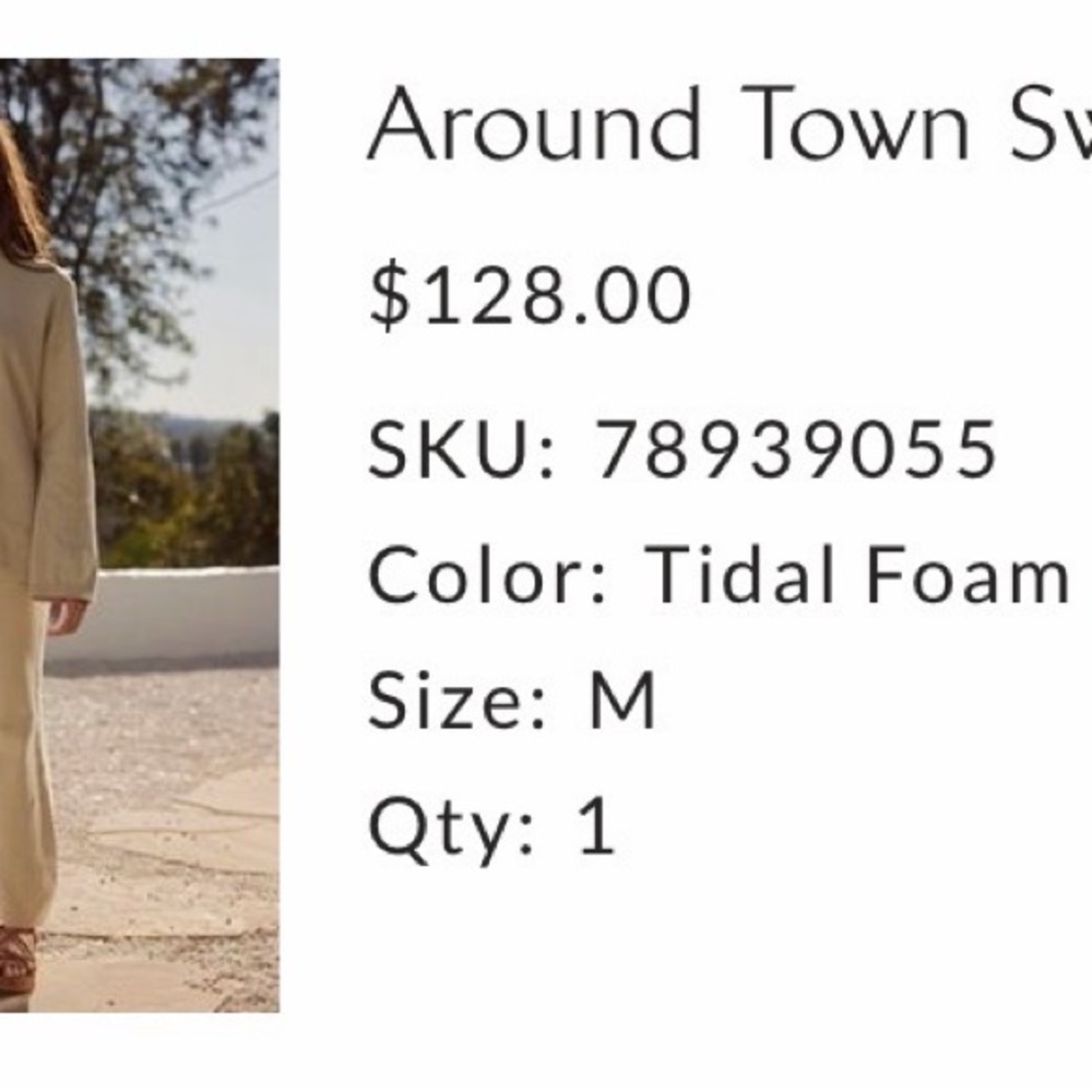 Free People Tidal Foam Sweater Dress